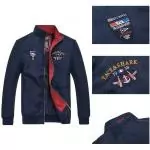 veste hommes paul shark cardigan zip de laine nyc royal yc